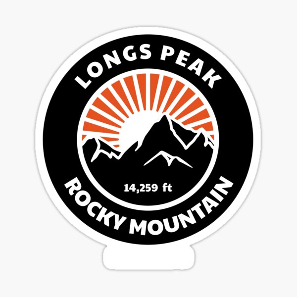 LONGS PEAK ROCKY MOUNTAIN  Sticker