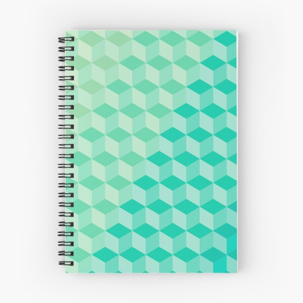 Item preview, Turquoise cubes pattern designed and sold by Kirill Berbetch.