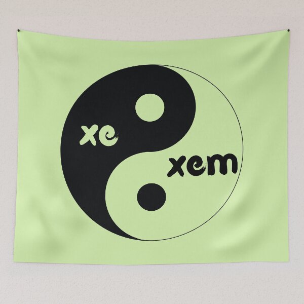 Item preview, xe/xem yin yang designed and sold by Civil-Woke.