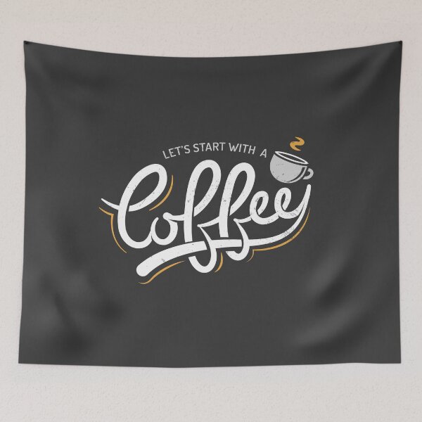 Item preview, Let's Start With a Coffee designed and sold by zoljo.