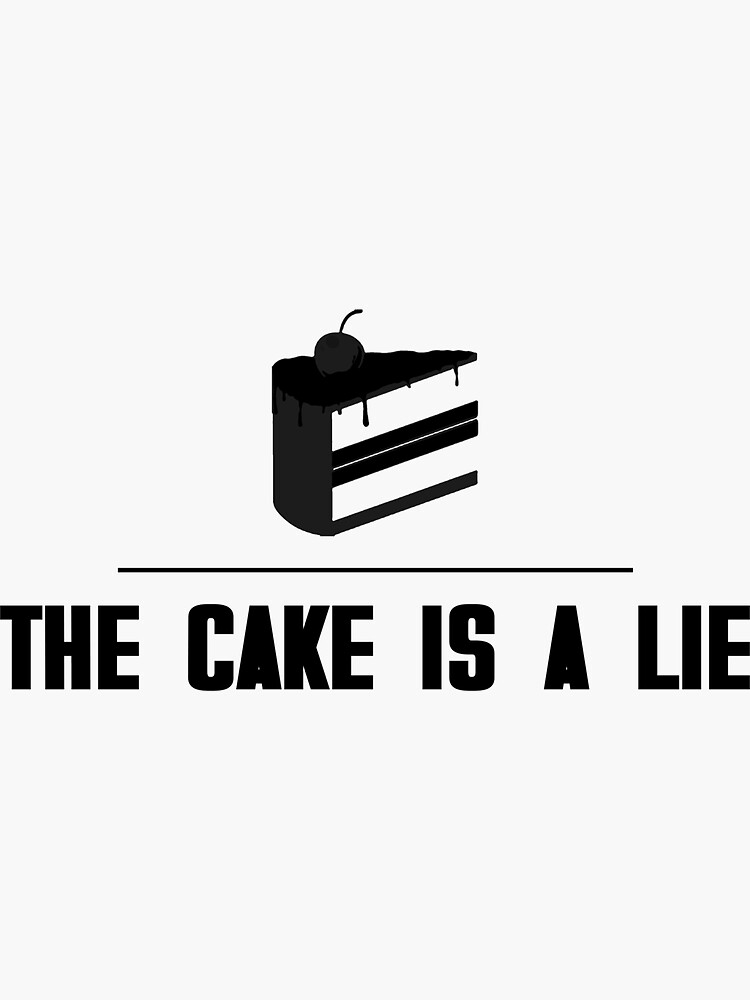 the cake is a lie ステッカー コレクション