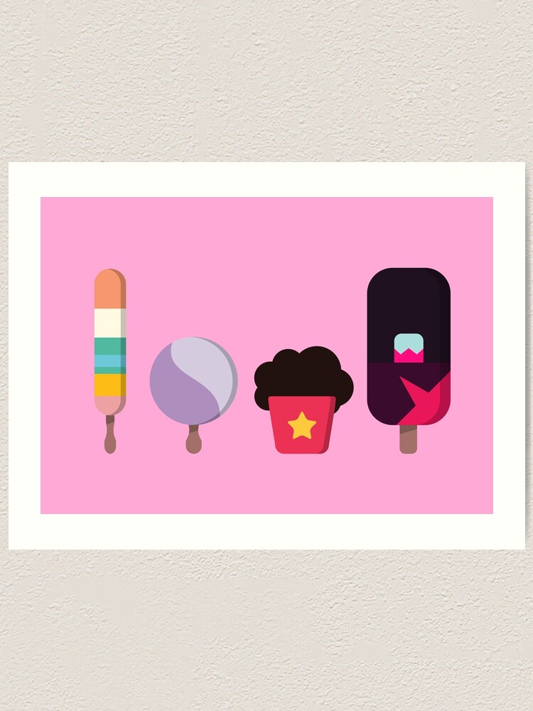 "Steven Universe (icecream version)" Art Print by frikybomb Redbubble
