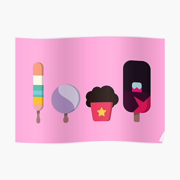 "Steven Universe (icecream version)" Poster by frikybomb Redbubble