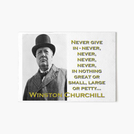 Winston Churchill quote War is mainly a catalogue of blunders Poster for  Sale by BigTime