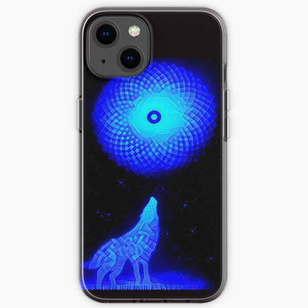 Fractal Moon Cry by Spaced Painter iPhone Soft Case