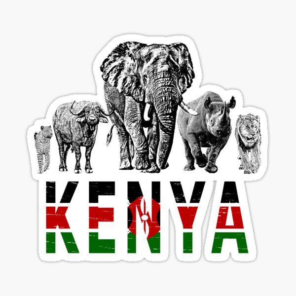 Africa's Big 5 for Kenyans Sticker