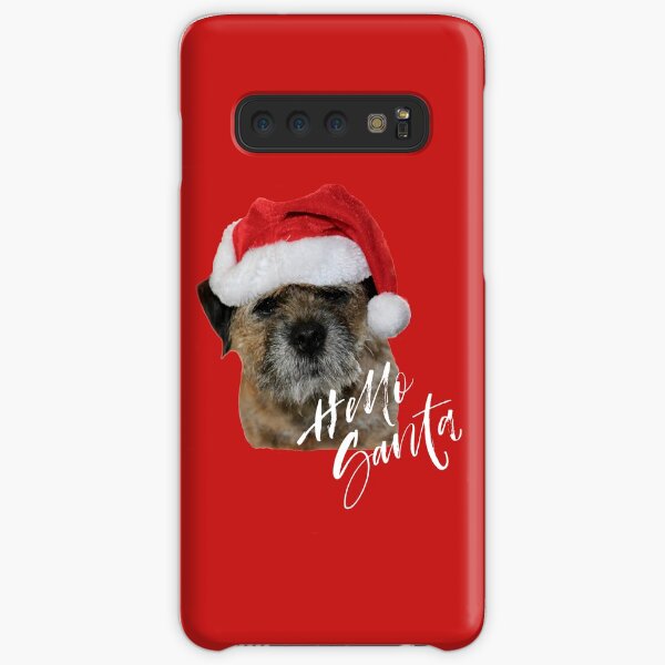 Border Terrier Cushion, Mug, Tote Bag, Sweatshirt - Hello Santa Samsung Galaxy Snap Case