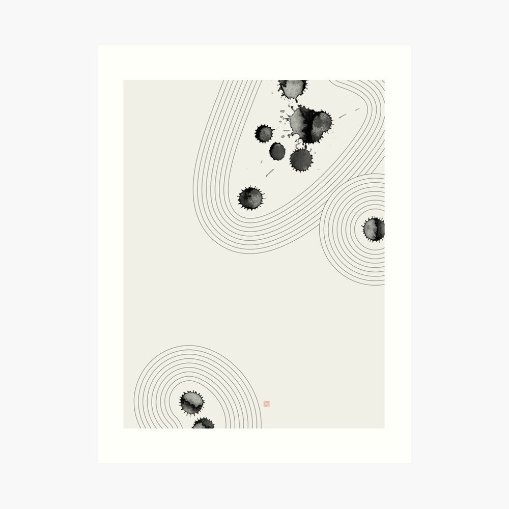 Accidental Zen Garden n°3 (West Meets East Series) Art Print