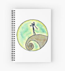 Tim Burton, Nightmare before Christmas, Drawing, Hand drawn, Design, Illustration, Tim Burton art, Sketch, Doodles, Gifts, Presents Spiral Notebook