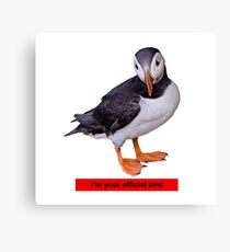 I'm your official bird Canvas Print