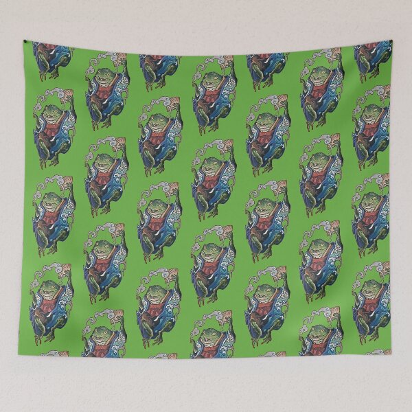 Item preview, Frog With Smoke And Fan designed and sold by VictorIos.