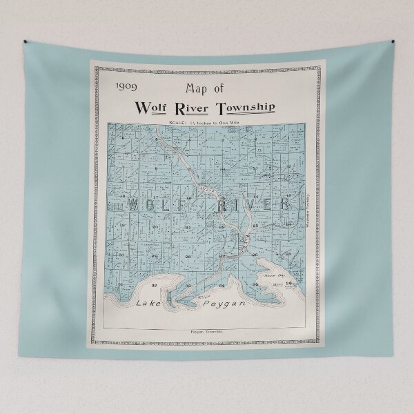 Item preview, Wolf River Township Map in Wiscconsin designed and sold by Jean Plout.