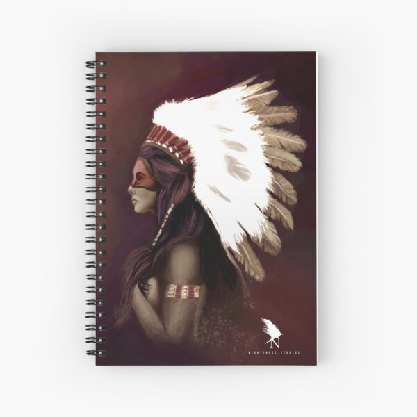 Native American Woman Spiral Notebook