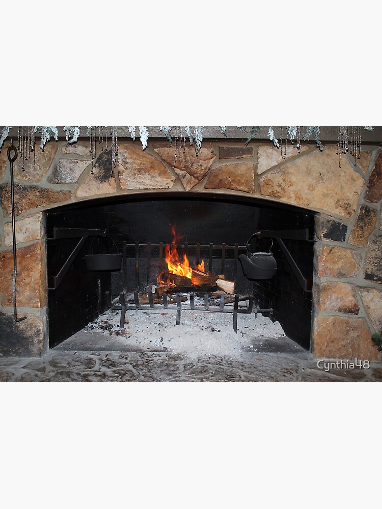 Warm And Cozy Fireplace by Cynthia48
