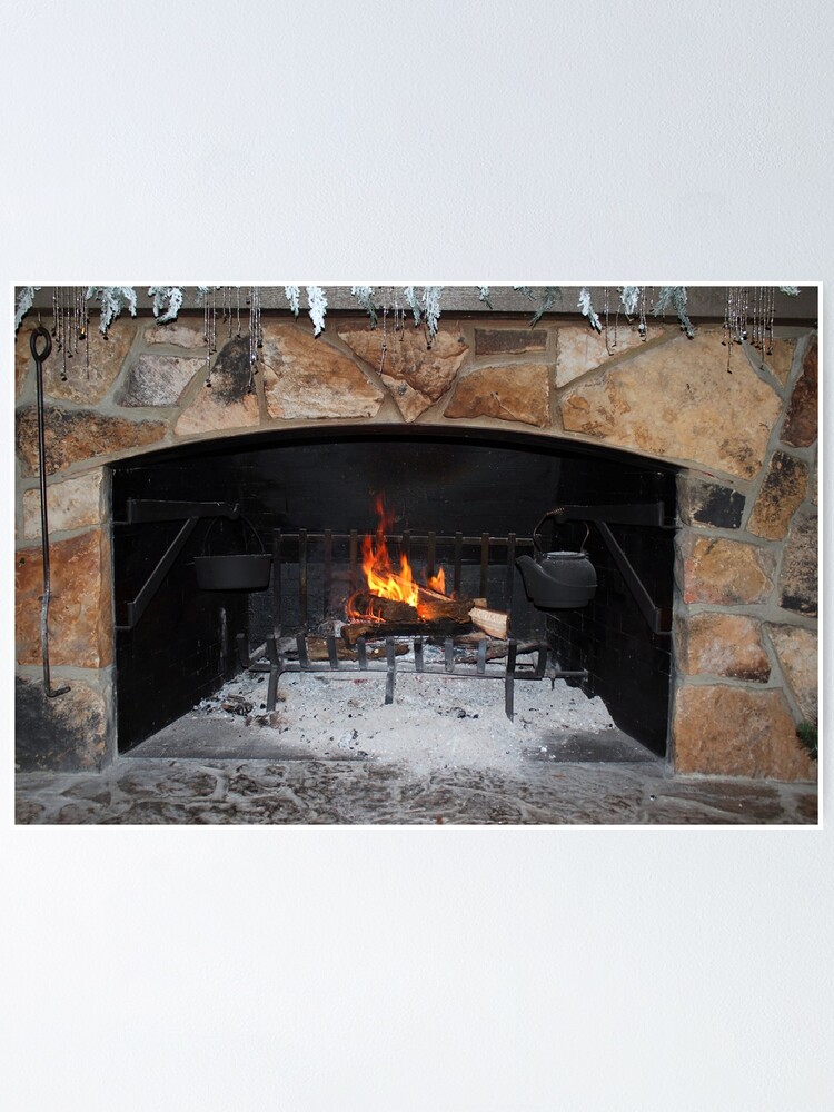 Alternate view of Warm And Cozy Fireplace Poster