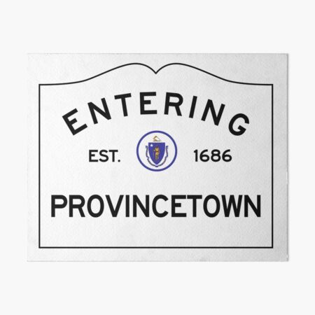 Item preview, Entering Provincetown Massachusetts - Commonwealth of Massachusetts Road Sign  designed and sold by NewNomads.