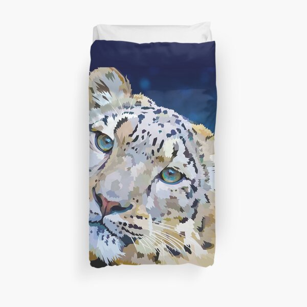 Snow Leopard Duvet Cover