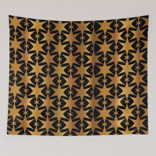 Item preview, Luxe Copper Gold on Black Starry Night Sky  designed and sold by Limolida.