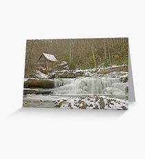 Icy Falls Greeting Card