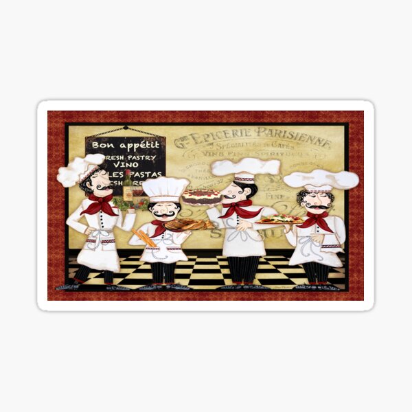 Artikel-Vorschau von Französisch Chefs-Bon Appetit, designt und verkauft von Jean Plout.