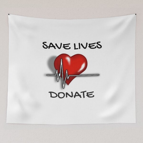 Item preview, Save Lives Donate Heartbeat  designed and sold by MagicSD Designs.