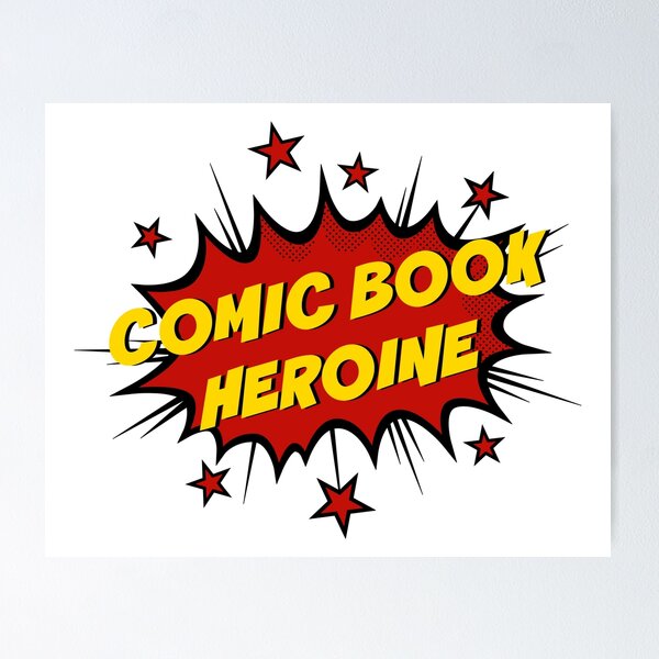 Item preview, Comic Book Heroine - Action Bubble designed and sold by FangirlFuel.