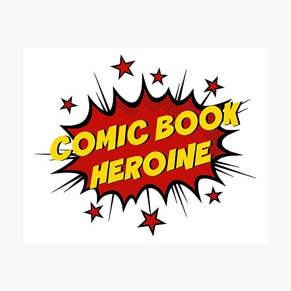 Item preview, Comic Book Heroine - Action Bubble designed and sold by FangirlFuel.