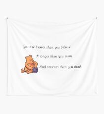 Winnie The Pooh quote Wall Tapestry