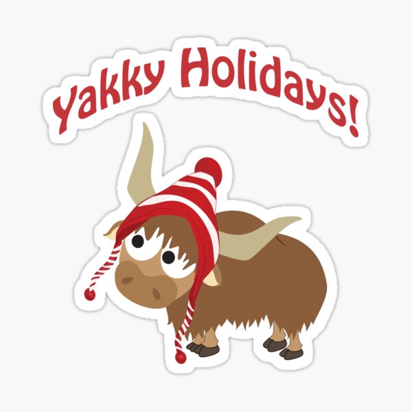Item preview, Yakky Holidays Christmas Yak designed and sold by Eggtooth.