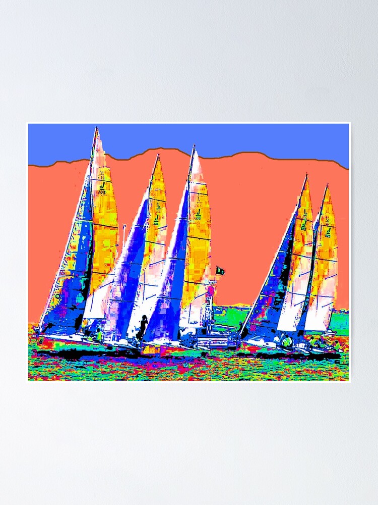 yacht racing posters