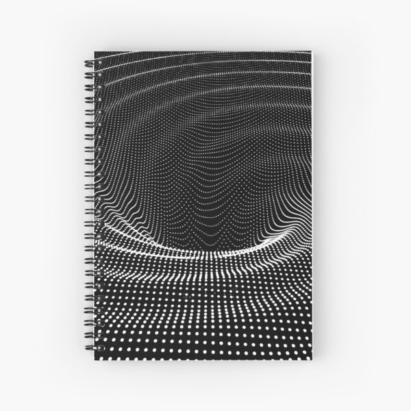 #blackandwhite #photography #monochrome #circle #abstract #pattern #dark #design #rug #spiral #horizontal #blackcolor #inarow #textured #nopeople #backgrounds Spiral Notebook
