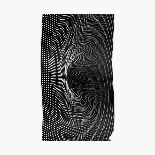 #blackandwhite #photography #monochrome #circle #abstract #pattern #dark #design #rug #spiral #horizontal #blackcolor #inarow #textured #nopeople #backgrounds Poster