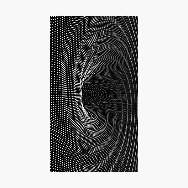 #blackandwhite #photography #monochrome #circle #abstract #pattern #dark #design #rug #spiral #horizontal #blackcolor #inarow #textured #nopeople #backgrounds Photographic Print