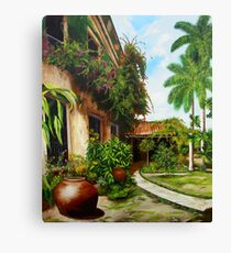 Patio del Hotel Camagüey Canvas Print