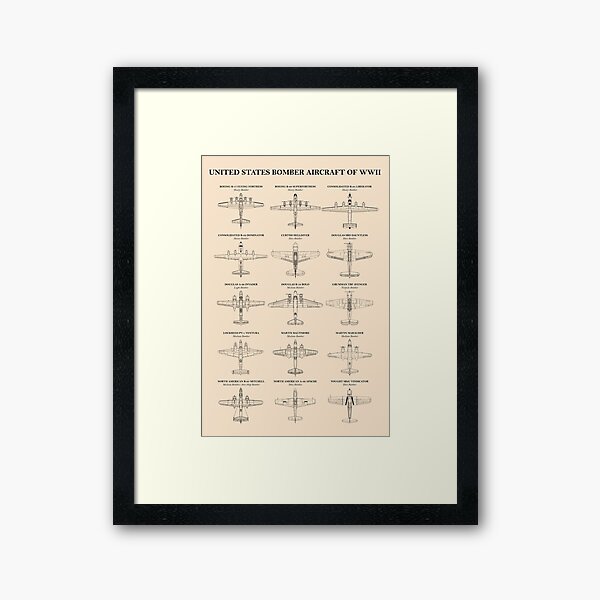 Vista previa del artículo con la obra «Avión de bombardero americano de WW2», diseñado y vendido por rogue-design.