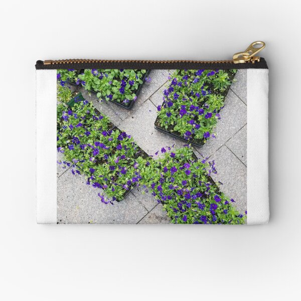Trays of Purple Flowers Zipper Pouch