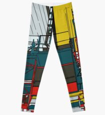 London construction doodle Leggings