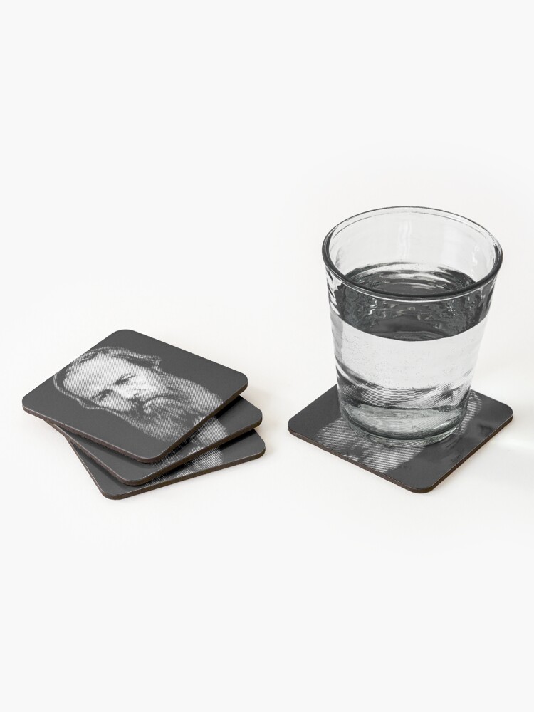 Alternate view of Fyodor Dostoyevsky, portrait Coasters (Set of 4)
