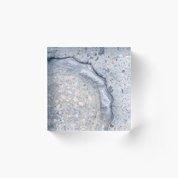 Gray on Gray Sidewalk Snapshot Acrylic Block