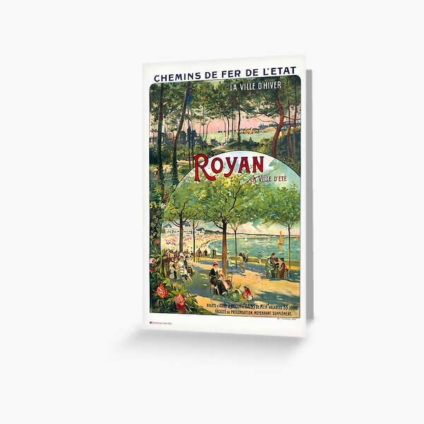 Affiche de Royan 1900 Carte de vœux