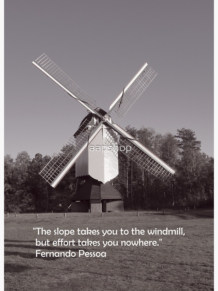 Monochrome Windmill And Inspirational Quote Art Board Print By Aapshop Redbubble