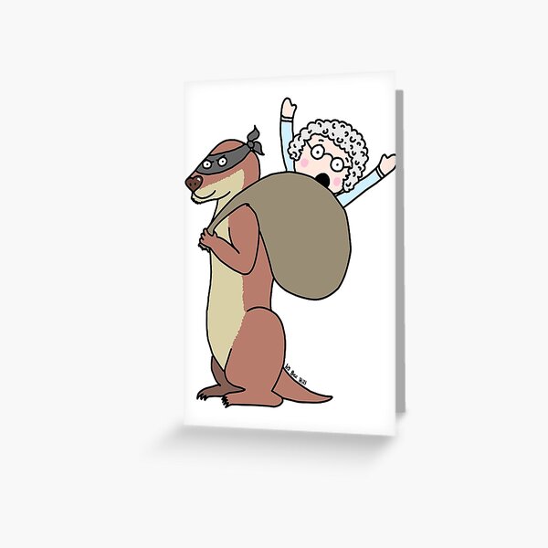 Gran Theft Otter Greeting Card