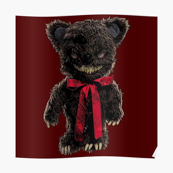 evil teddy bear plush