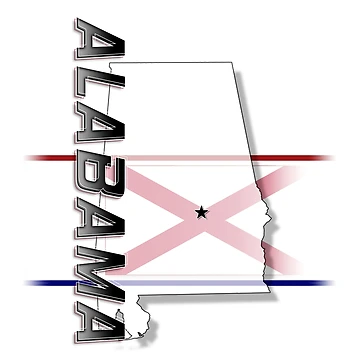 Artwork thumbnail, Alabama - Vertical by Bartrand Design Studio