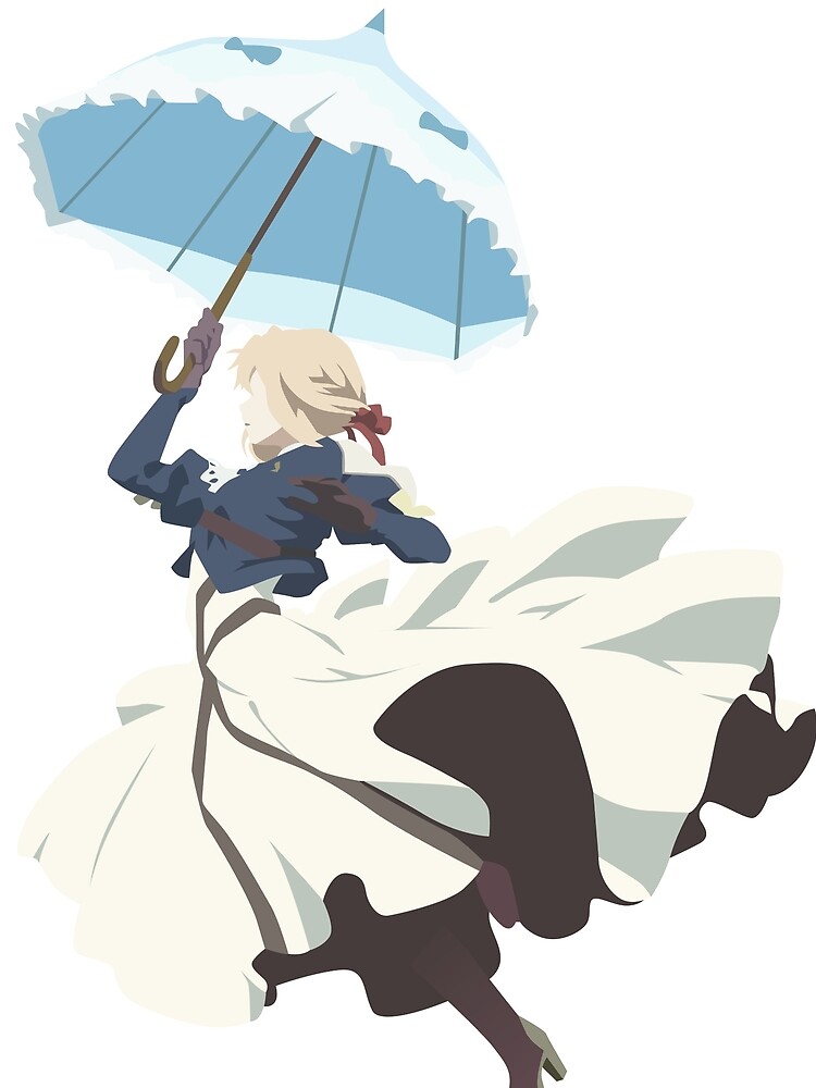 "Violet Evergarden - Parasol - Minimalist Art" T-shirt by CaelynGreaves