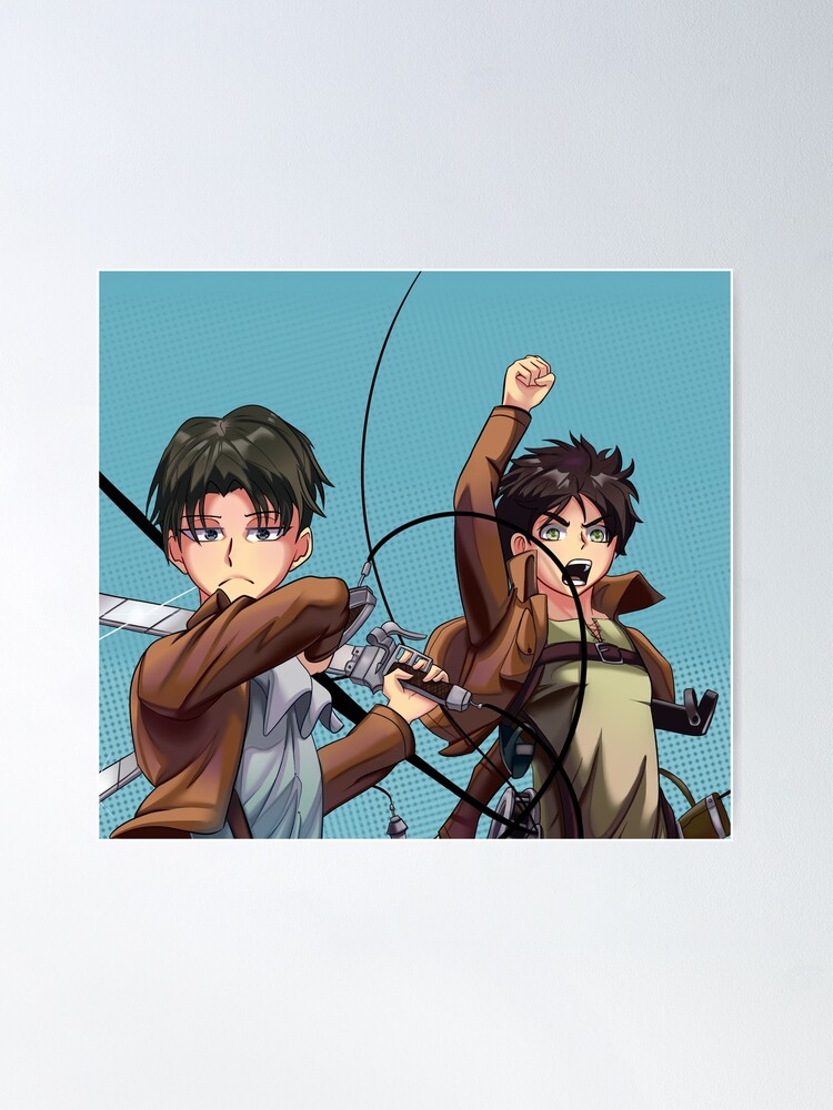 Shingeki No Kyojin Levi Eren Anime Poster – My Hot Posters