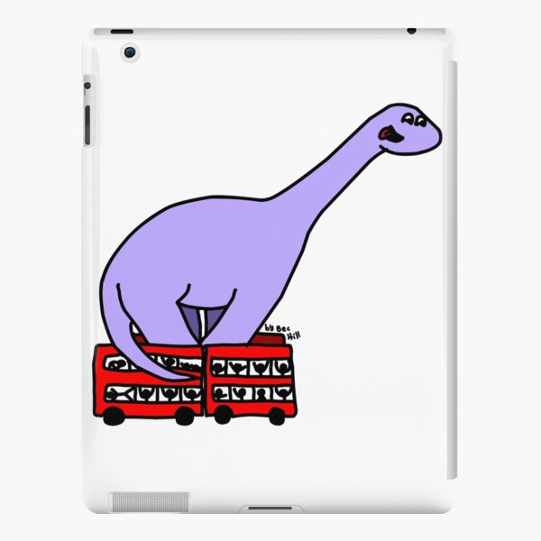 Dinosaur on 4 Double Decker Buses iPad Snap Case