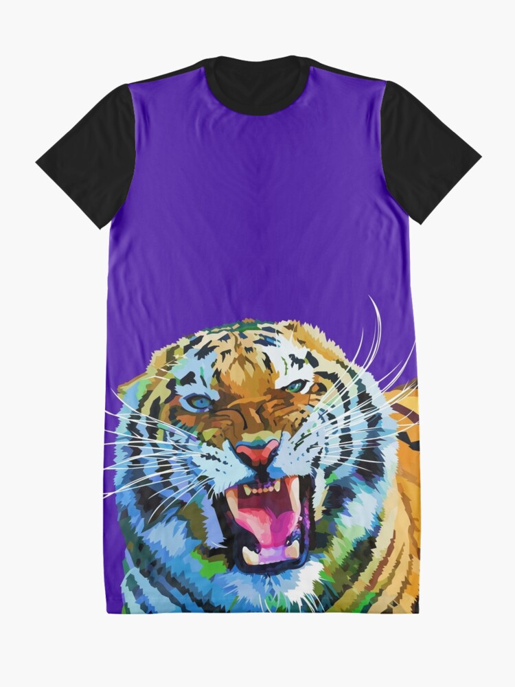 Alternate view of Roaring tiger Graphic T-Shirt Dress