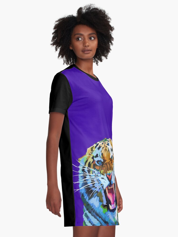 Alternate view of Roaring tiger Graphic T-Shirt Dress