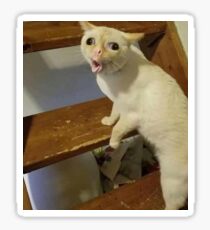 Wie kleine Kinder husten Katze Sticker